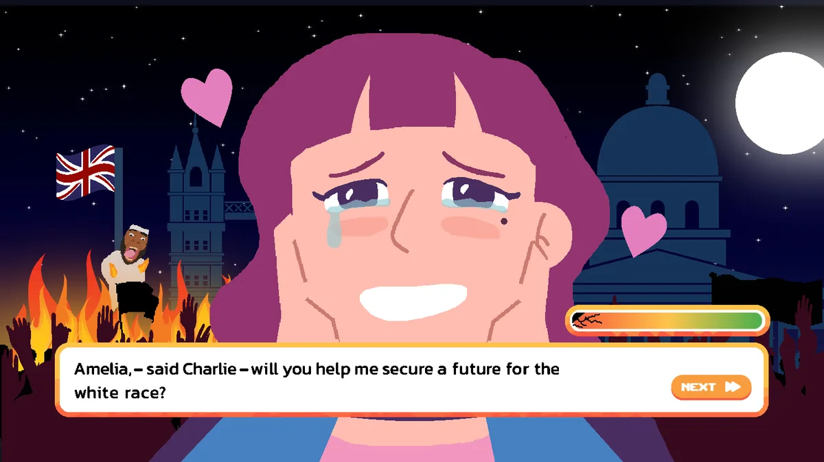 Reino Unido hizo un juego para lavarte el cerebro y terminó creando una waifu basada